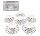 Cup and saucer for coffee and tea Filiżanka Bella Fiore 240 ml