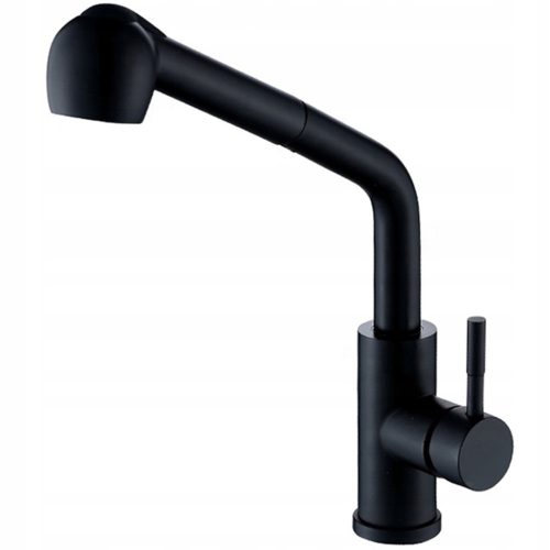 Maibang Black-Serpent floor-standing kitchen faucet, black