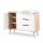  LittleSky by H.Klupś Sofie chest of drawers 120 x 45 x 94 cm white, light beech matt