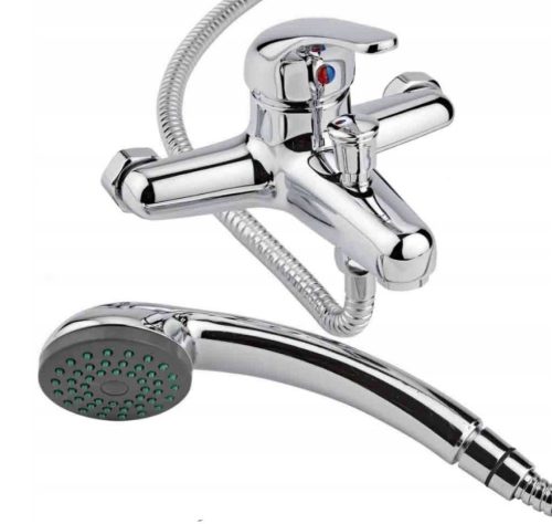 Wall Mounted Bathroom Bathtub Faucet, Hose, Hand Held