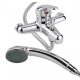 Wall Mounted Bathroom Bathtub Faucet, Hose, Hand Held