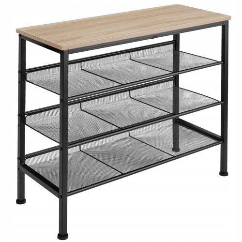  Meuble à chaussures TecTake 75,5 x 69,5 x 30,5 cm, chêne Sonoma clair