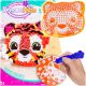  Creative KIT for Children MASCOT Tiger PLUSH TOY DIY Embroidery Pillow