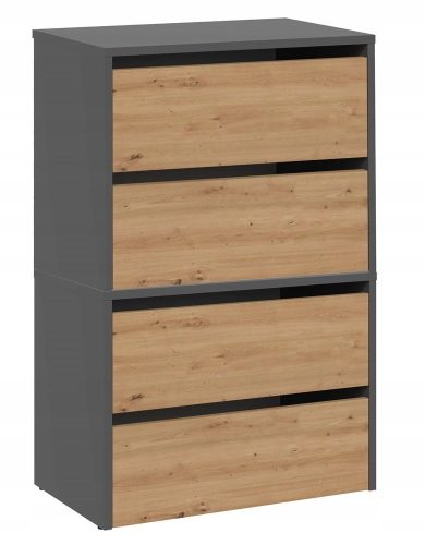  Meuble à chaussures TopEshop 60 x 88 x 36 cm anthracite
