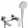 Wall-mounted bathtub faucet REA VENETA CHROME Handset