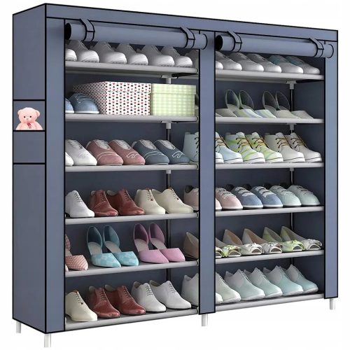  Meuble à chaussures Severno 118 x 108 x 30 cm dans les tons gris
