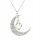  Moon pendant phosphorescent glow in the dark chain pendant 43