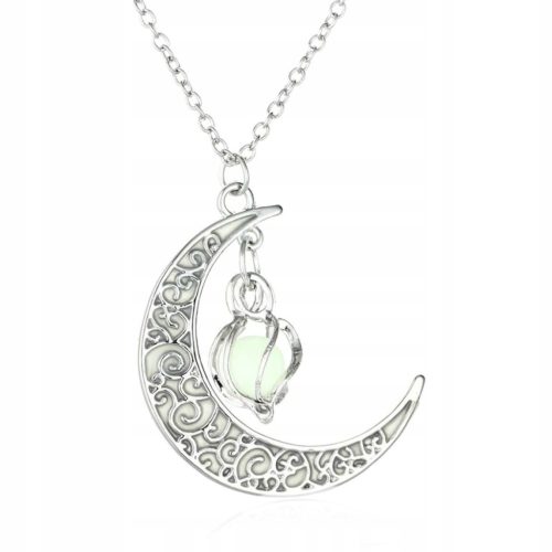  Moon pendant phosphorescent glow in the dark chain pendant 43