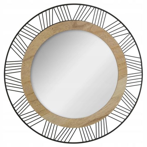  Atmosphera wall mirror, round frame, wood, metal, 450 x 450 mm