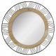  Atmosphera wall mirror, round frame, wood, metal, 450 x 450 mm