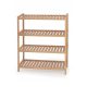 Armoire à chaussures Halmar avec assise 53 x 65 x 26 cm chêne naturel