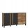  Forte HAYATO chest of drawers 154.5 x 42 x 85.2cm matt black