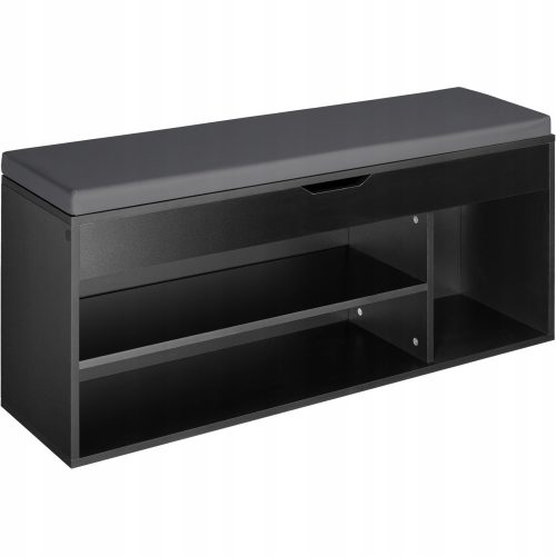  Meuble à chaussures avec siège TecTake 104 x 49 x 30 cm noir