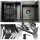 Two-Bowl Sink SINGLE SINK STEEL BLACK 78x43 cm Inox-Steel