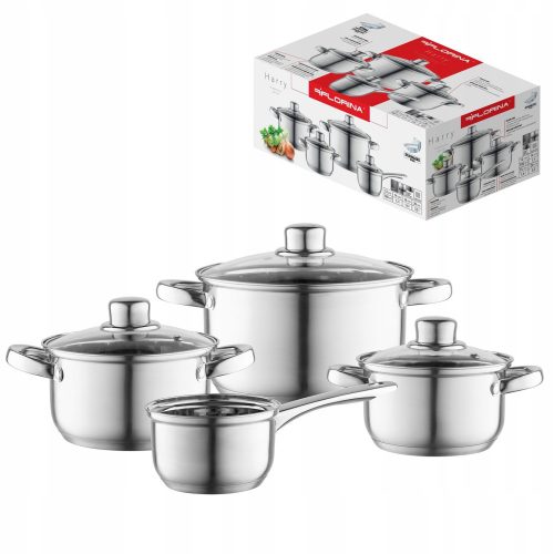 Kochset Florina Harry Pot, Edelstahl, 8 pièces.