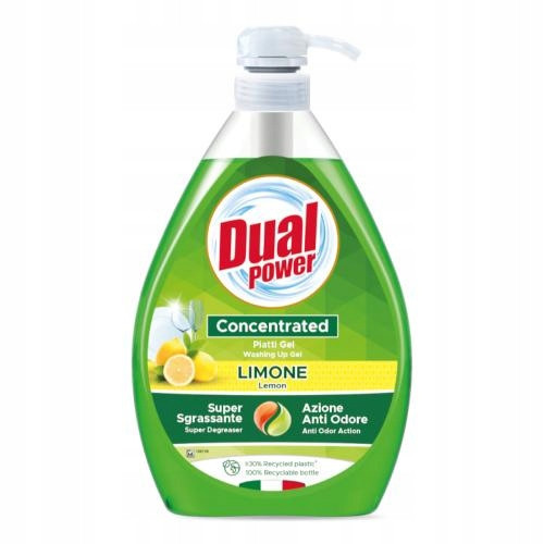  DUAL POWER Dishwashing liquid LEMON 1L