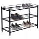  Armoire à chaussures Gockowiak 60 x 44 x 25 cm noir