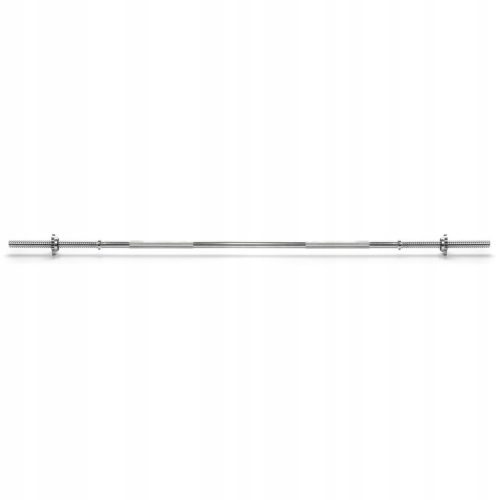  STRAIGHT BAR SCREW CHROME-PLATED STEEL METEOR 150cm/25mm 2 nuts
