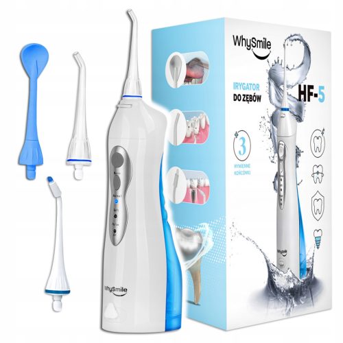  POWERFUL WhySmile Dental Irrigator CORDLESS 3 Modes 4 Nozzles