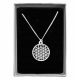  SILVER NECKLACE FLOWER OF LIFE SYMBOL SACRED GEOMETRY