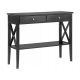  Beliani Avenue Chest of Drawers 35 x 100 x 80cm Black Natural