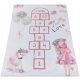  CARPET 120x180 HOPSCOTCH LIGHT PINK ANTI-SLIP FOR CHILDREN.