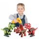  DINOSAUR SET FOR SCREW DRILL 3-piece
