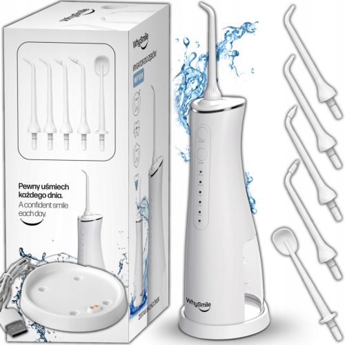  POWERFUL WhySmile Dental Irrigator CORDLESS 5 Modes 5 Nozzles