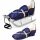  Piccolino metal sled with backrest and navy blue sleeping bag