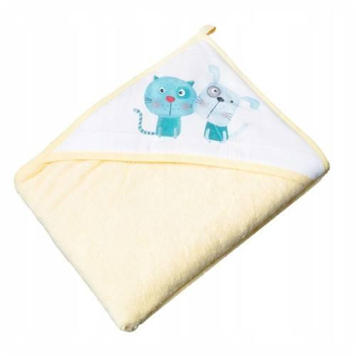  TEGA BABY DOG AND CAT bath cover yellow