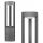  Rectangular light pole LVT GX53 50 cm black