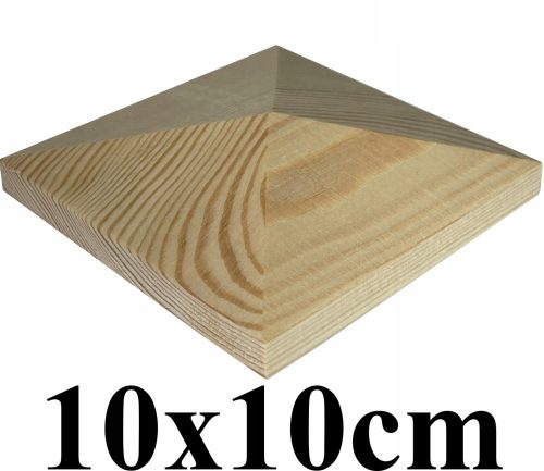  Canopy roof on a 10 cm high wooden post - pyramid