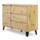  TopEshop Scandi 1D3S chest of drawers 110 x 39 x 78.5 cm matt Artisan oak