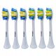  6x RAVEN ESOS005W sonic toothbrush heads, white replacement