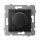 Classic flush-mounted rotary dimmer Ospel black ŁP-8UL2/m/33