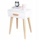  ModernHome Scandinavian rectangular coffee table 46 x 36 x 58 cm white
