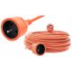 Garden extension cable, single Bull Tech 20 m, 1 pc. sockets, orange