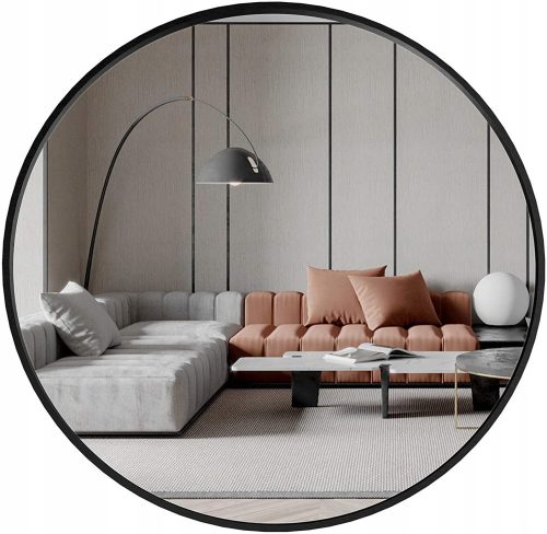  Handloteka wall mirror, circle, metal frame, 500 x 500 mm