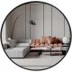  Handloteka wall mirror, circle, metal frame, 500 x 500 mm
