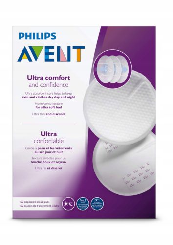  Inserts jetables Philips Avent blancs 100 pièces.