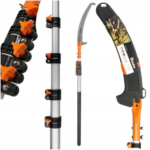  Telescopic saw with BRADAS hook 5.5 m saw blade 360 mm tree pruning 5.5 m
