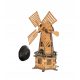  Wooden garden windmill – height 120 cm. Movable propellers – LED