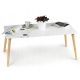  ModernHome Coffee Table Rectangular Living Room Tables 103 x 53 x 42 cm white