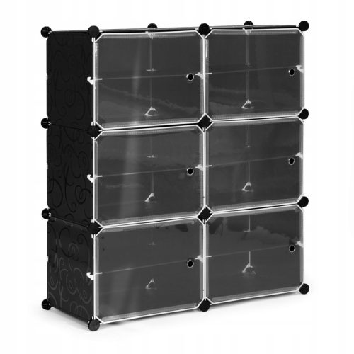  Armoire à chaussures ModernHome 84,5 x 94 x 31,5 cm noir