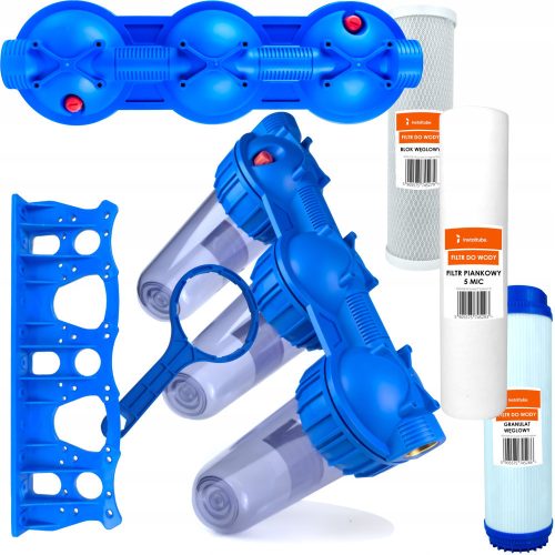  Set WATER FILTER + CARTRIDGES 3-STAGE PROAQUA 4 l