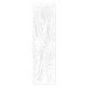 Pictures on the wall Openwork wooden partition, white, 40 x 140 cm