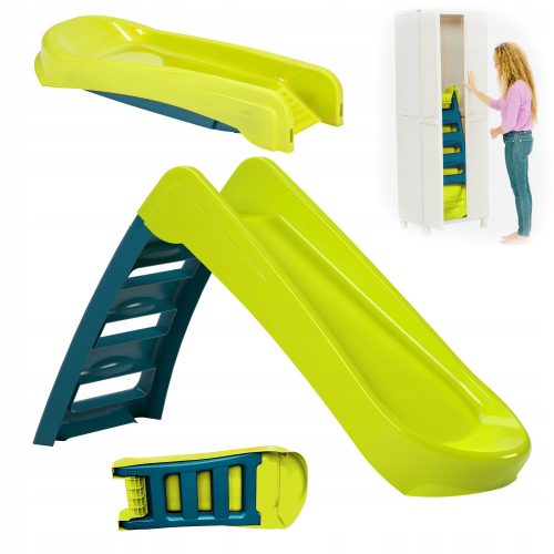 SLIDE FOR CHILDREN 130 cm FOLDABLE LARGE GARDEN SLIDE WITH