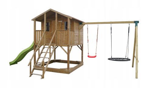 Kindergarten House Slide Swing Stork's Nest free shipping
