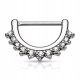  CLICKER SEPTUM EARRING SILVER TITANIUM G23 1.2/8