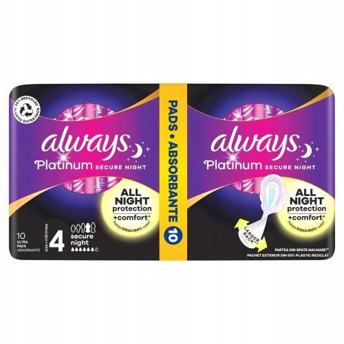  Always sanitary pads with wings 10 pcs.